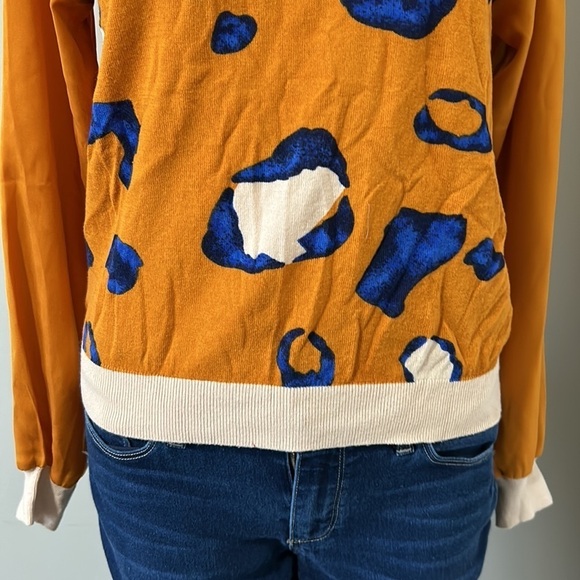 3.1 Phillip Lim for target Crewneck cheetah print long sleeve sweater Sz S - Picture 6 of 10